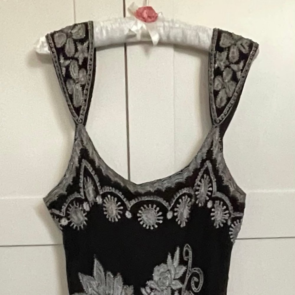 NWOT Adrian Papell Evening, Beaded Silk, 10-12